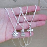 Dây chuyền bạc cho bé trai gái đều mang được