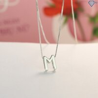Dây chuyền bạc chữ M cho nữ dn104