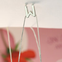 Dây chuyền bạc chữ M cho nữ dn106