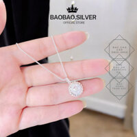 Dây chuyền bạc dành cho nữ sợi mảnh đính đá cao cấp sang trọng - D0279