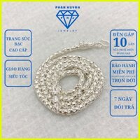 Dây chuyền bạc đầu rồng, vòng cổ nam dây rồng, xà tích PHJ bạc chính hãng