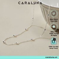 Dây Chuyền Bạc Dây Xích Bi Classic - Beaded Chain - Vòng Cổ Xích Bạc CARA LUNA - VCN24