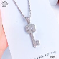 Dây chuyền bạc, dây xoắn mặt chìa khóa cao cấp Orin D5206