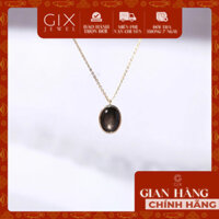 Dây chuyền bạc đính đá Sapphire sao đen Gix Jewel
