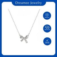 Dây chuyền bạc Dreamee Jewelry nơ nạm đá cao cấp – Dreamee Jewelry