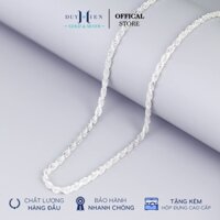 Dây Chuyền Bạc Duy Hiển Sợi Xoắn Thừng Mềm Mại Siêu Chắc Đủ Kích Cỡ Chiều Dài