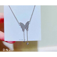 Dây chuyền bạc hình cánh bướm xinh tiệm bạc Mê Ly cam kết bạc chuẩn