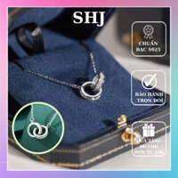 Dây Chuyền Bạc Lồng Đôi SOHAA Vòng Cổ Lồng Đôi Độc Đáo DC36
