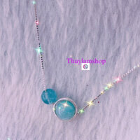 Dây chuyền bạc mic đá cặp đôi biểu tượng hạnh phúc tròn đầy viên mãn mã HP01