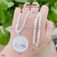 Dây chuyền bạc nam đẹp sáng bóng chất liệu bạc ta cao cấp