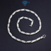 Dây chuyền bạc nam đốt trúc dạng xoắn độc đáo, sang trọng 1.5 cây DCK0069 - Trang Sức TNJ