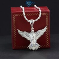 Dây chuyền bạc nam mặt đại bàng đính đá bản nhỏ sang trọng DCA0047 - Trang Sức TNJ