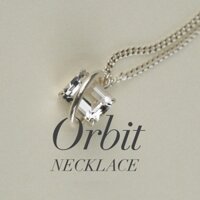 Dây chuyền bạc nam nữ cao cấp Orbit Necklace, vòng cổ đá cá tính - Bạc Accessories