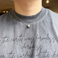 Dây chuyền bạc nam nữ mặt đá lăn tròn sang trọng - Trang Sức MINA JEWELRY cao cấp