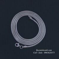 Dây chuyền bạc nam sợi tròn trơn nhỏ DCN092
