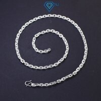 Dây chuyền bạc nam vòng cổ mắt xích đơn giản không mặt bản ngang 5mm và 7mm DCK0000 - Trang Sức  TNJ