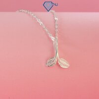 Dây chuyền bạc nữ cao cấp hình chiếc lá dễ thương DCN0652 - Trang Sức TNJ