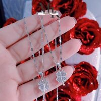 Dây Chuyền Bạc Nữ Đính Đá Cỏ 4 Lá Nhiều Mẫu Mới - Vòng Cổ MiuNaKo
