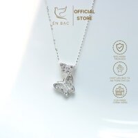 dây chuyền bạc nữ Én Bạc, vòng cổ bạc đôi bướm đính đá