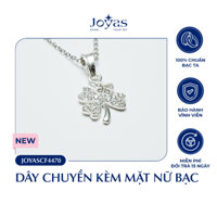 Dây chuyền bạc nữ Joyas - Dây chuyền nữ bạc mặt cỏ 4 lá - JOYASCF4470