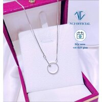 Dây chuyền bạc nữ Mặt tròn mix bi cá tính - NCJ Silver DC0020