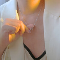 Dây chuyền bạc nữ mẫu chữ H sang trọng - Tặng nước rửa bạc