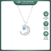 Dây chuyền bạc nữ TLEE mặt trăng đá moonstone lấp lánh TLEE JEWELRY D0152