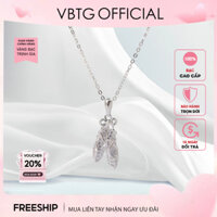 Dây chuyền bạc nữ VBTG đôi giày nữ tính cho nữ - Vòng cổ bạc ta cao cấp VBTG6127SV