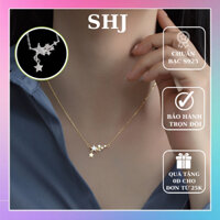 Dây Chuyền Bạc Nữ, Vòng Cổ Bạc Nữ SOHAA Dải Sao Sáng Lấp Lánh DC30