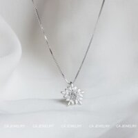 DÂY CHUYỀN BẠC NỮ VÒNG CỔ NỮ BẠC S925 BÔNG TUYẾT ĐÍNH ĐÁ