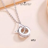 Dây chuyền bạc nữ,vòng cổ bạc, thiết kế mặt Dior xinh xắn đáng yêu-Bạc Ngọc Anh