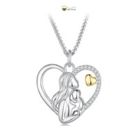 Dây chuyền bạc S925 Dây chuyền I LOVE MOM - Amooi Silver AD498