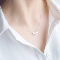 Dây Chuyền Bạc S925 - Vòng cổ nữ bạc Ý khối lập phương basic sang trọng