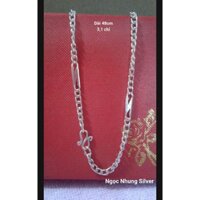 Dây chuyền bạc ta chữ N-M188
