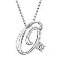 Dây chuyền bạc ta theo tên BẠC HIỂU MINH T166 mặt chữ O