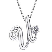 Dây chuyền bạc ta theo tên BẠC HIỂU MINH T169 mặt chữ U