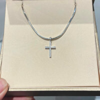 Dây chuyền bạc thánh giá đính đá cao cấp dành cho nam nữ - Trang Sức MINA JEWELRY