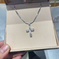 Dây chuyền bạc thánh giá đính đá cao cấp dành cho nam nữ - Trang sức MINA JEWELRY