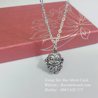 Dây chuyền bạc trẻ em hình con khỉ TE080