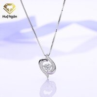 Dây chuyền bạc Ý 925 Huệ Ngân - Mảnh ghép tình yêu PP1770 - Dây hộp,Xanh lam