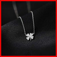 Dây chuyền bạc Ý hình cỏ 4 lá Petal – vòng cổ bạc ViVi_Gift