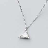 Dây Chuyền Bạc Ý S925 Nữ Tam Giác Đá DB-1582