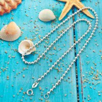 Dây Chuyền Bé Gái Vòng Cổ Bạc - Bi Trơn Bền Đẹp S99 Bạc Hiểu Minh DTE060