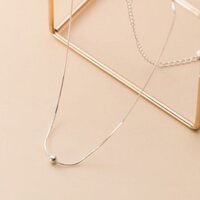 Dây chuyền bi bạc phối ngọc 🌼YN JEWELRY