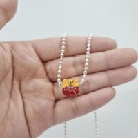 Dây chuyền bi bạc ta mặt bánh donut đáng yêu, độc đáo cho bé Le’Mare Jewelry
