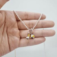 Dây chuyền bi bạc ta mặt xe máy đáng yêu, độc đáo cho bé Le’Mare Jewelry