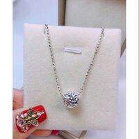 Dây chuyền bi bạc ý mặt cầu