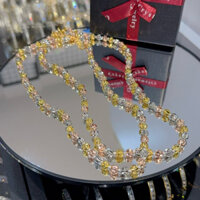 Dây chuyền bi mạ vàng 3 màu đẹp bền Nicholas159