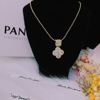 Dây chuyền bi mặt hoa mạ vàng bền màu