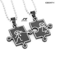 Dây chuyền cặp đôi 2 mảnh ghép hoàn hảo ver3 CDC017-1